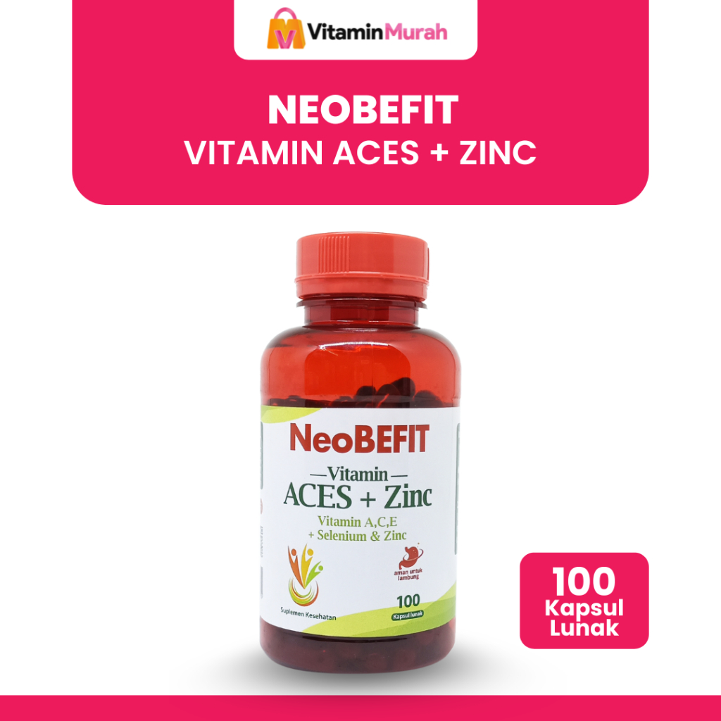 NeoBEFIT Vitamin A C E Selenium + ZINC ISI 100 KAPSUL LUNAK
