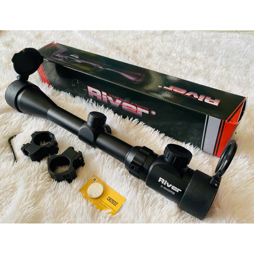 TELESCOPE RIVER 3-9x40 RETICLE HK DIJAMIN TERMURAH DAN JERNIH