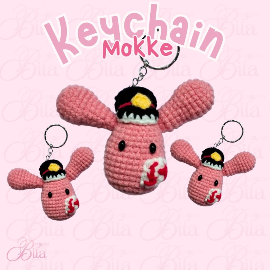 Gantungan Kunci mokke tbhk | Keychain Anime Crochet Handmade | Jibaku Shōnen Hanako-kun BilaCrochet
