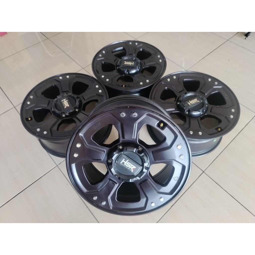 Velg bekas hsr R18 untuk mobil Pajero Fortuner Dll Kondisi 95% Mulus