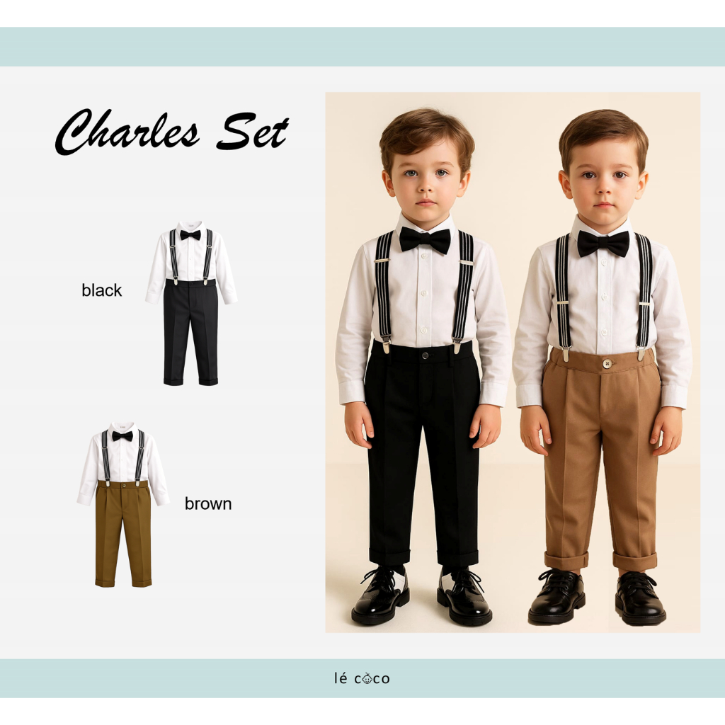 Lecoco Charles Set - Baju Set Anak Laki-Laki - Settler Formal Pesta Party Graduation Wisuda Birthday