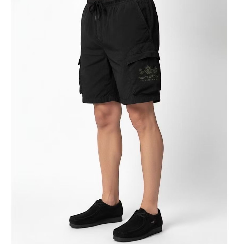 Celana Pendek Hitam Quattordici - Cargopants Black Quattordici