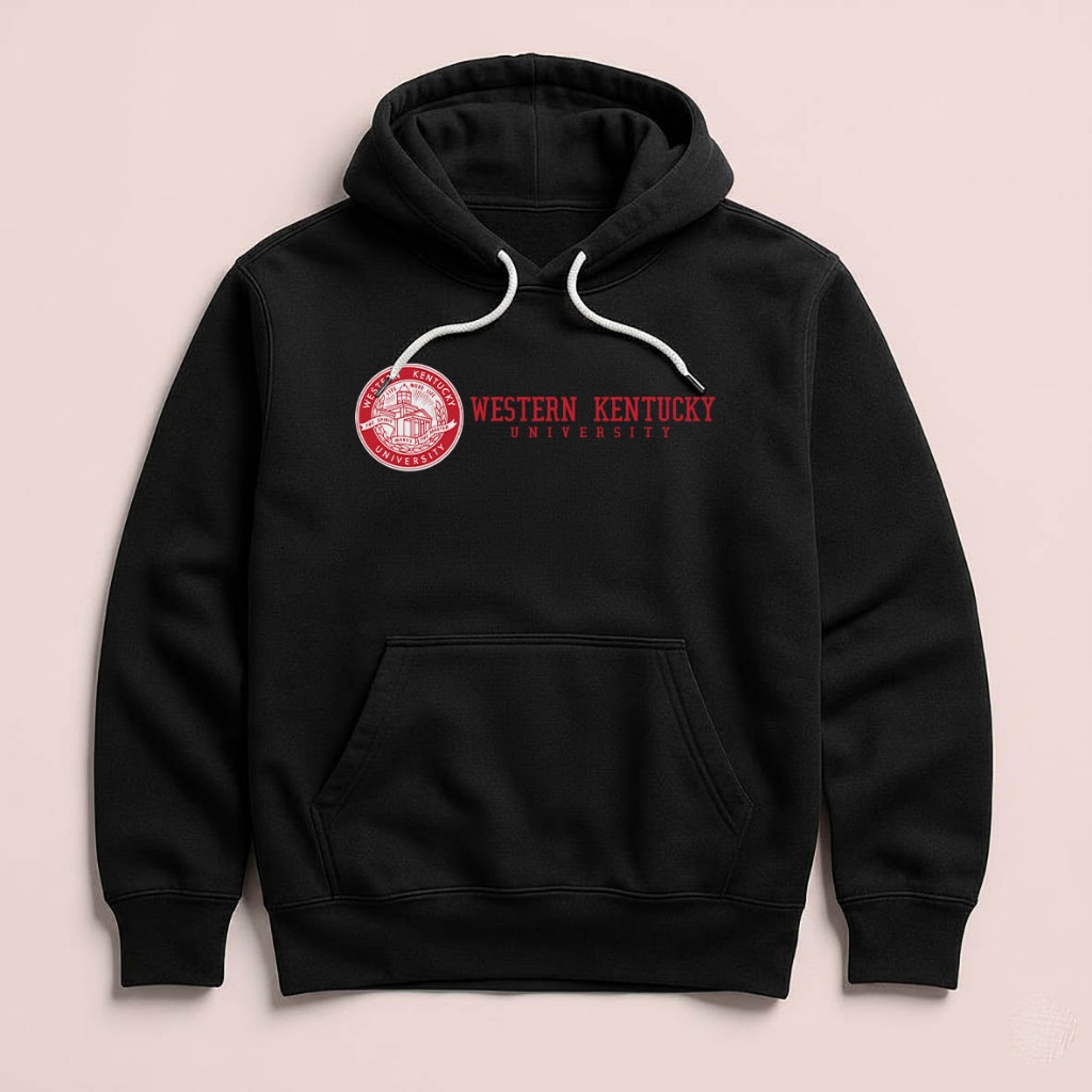 Hoodie WKU Western Kentucky University Unisex Sweater Fleece Black Hitam Cloth