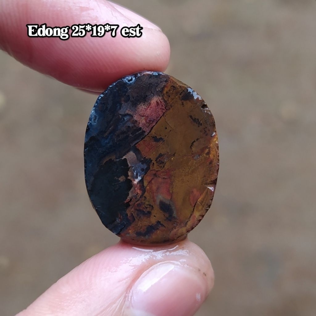 (BISA COD) Bahan Pola Kasar Batu Akik Pancawarna Garut Edong