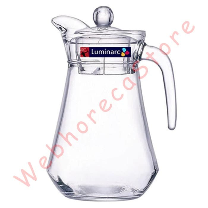 Luminarc Arc Water Jug 1L / Eskan Pitcher Kaca 1000ml Tutup