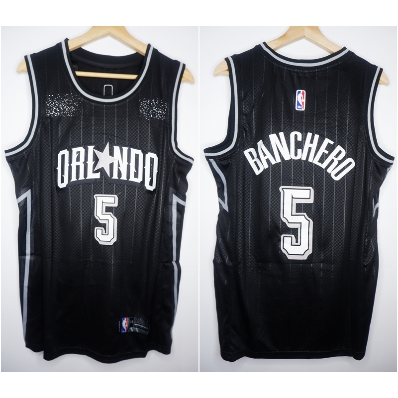 JERSEY BASKET PREMIUM IMPORT ORLANDO 5 PAULO BANCHERO CITY EDITION HITAM 23/24