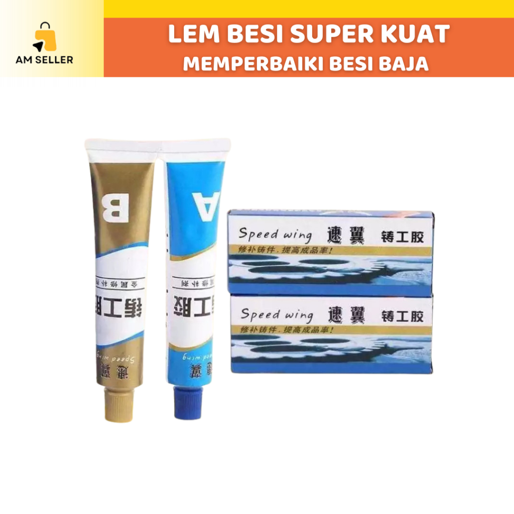 Lem Besi Super Kuat A B Memperbaiki Besi Baja Plastik Auto Radiator Tangki Air Kaca Kebocoran