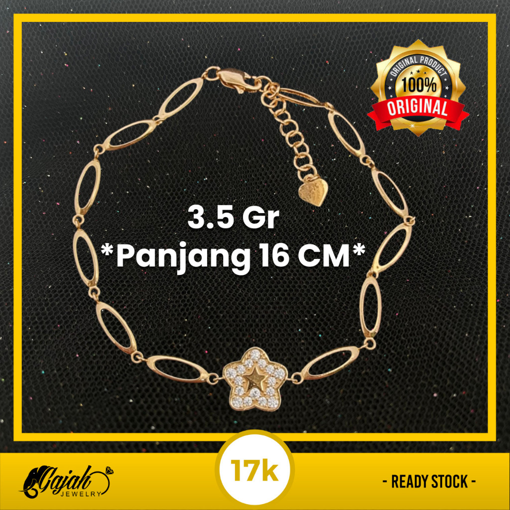 Gelang Emas 17K - Toko Emas Gajah - 3.5 Gram 8239
