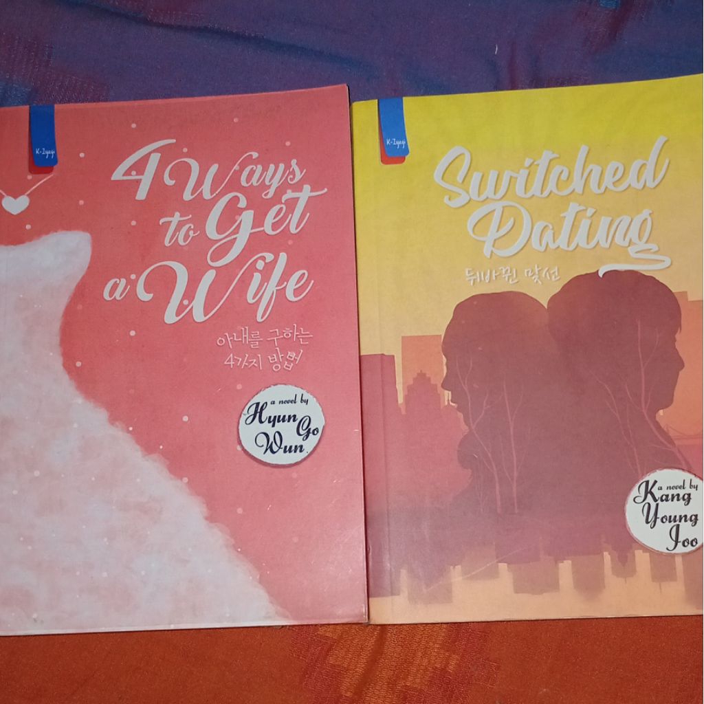 preloved novel ori 4 WAYS TO GET A WIFE BY HYUN GO WUN & SWITCHED DATING BY KANG YOUNG JOO