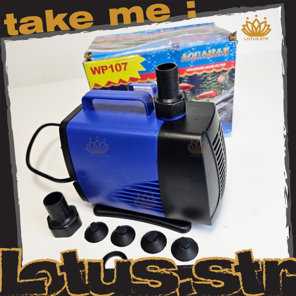 Pompa Celup Aquarium AQUAMAN WP 107 Aquascape Air Terjun Kolam Ikan Gelembung Udara Oksigen