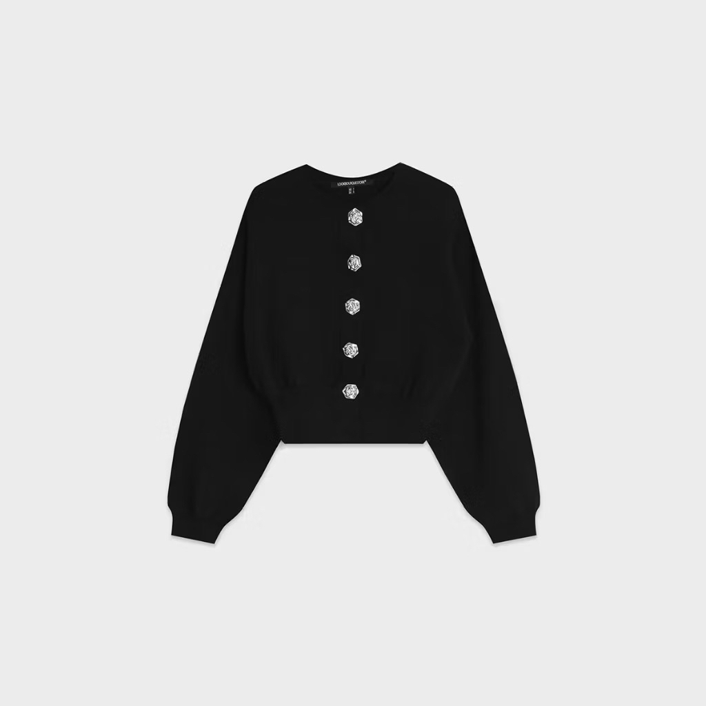 [ Preloved ] LOOKBOUTIQUESTORE - San Knit Cardigan Black