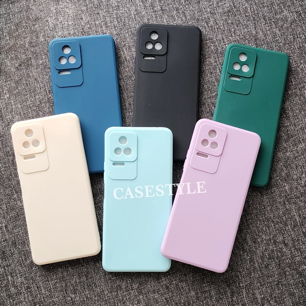 Case Poco F3 Poco F4 5G Poco F4 GT 5G Poco F5 5G Poco F6 5G Softcase Candy Macaron Square Polos Case