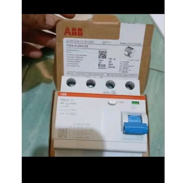RCCB ABB F204 AC-25/0.3 Residual Current Circuit
