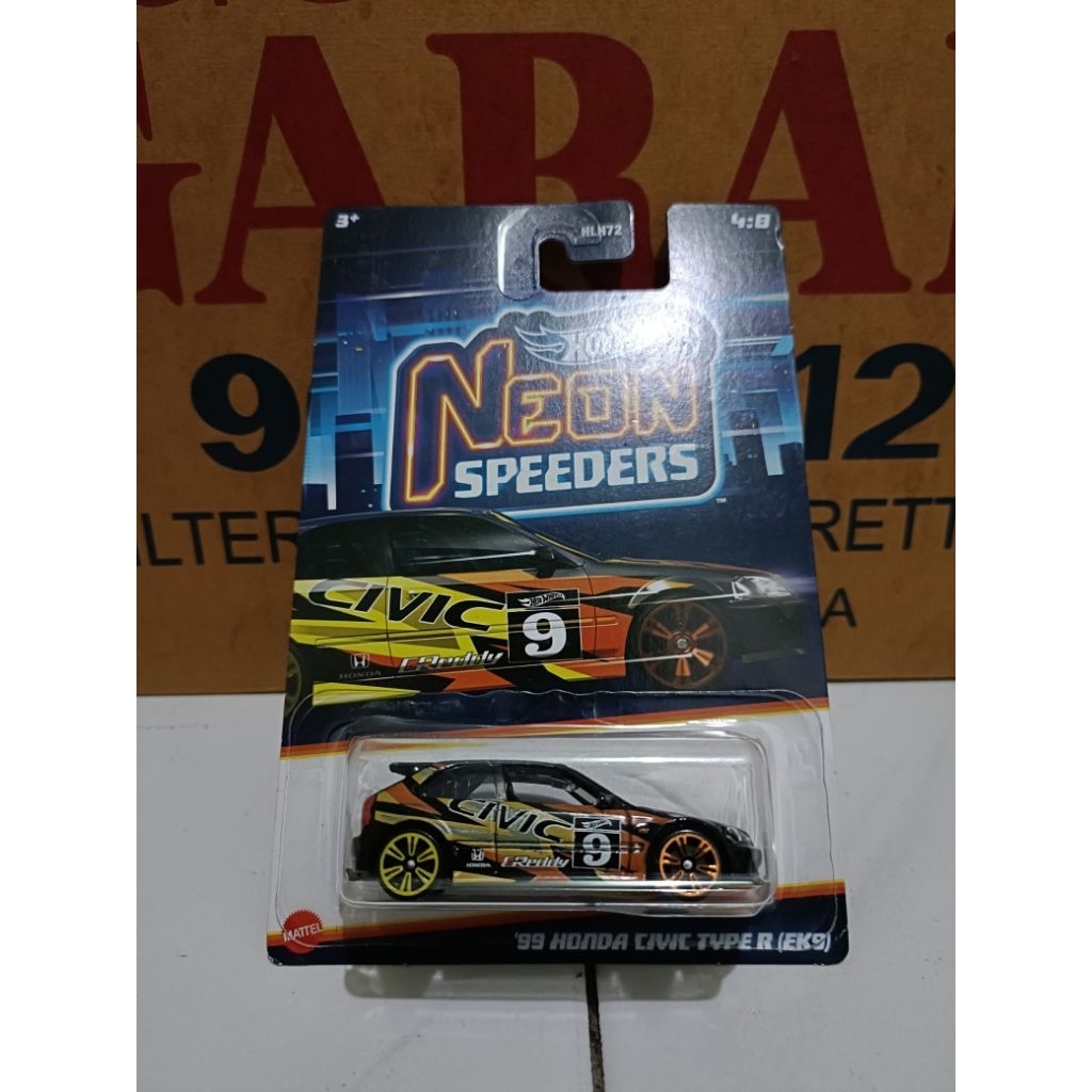 HOT WHEELS HONDA CIVIC EK9| NEON SPEEDERS