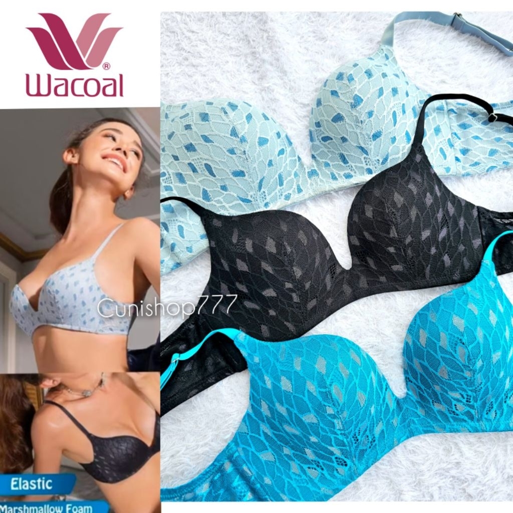 BRA WACOAL MOOD IB 4581 BUSA TEBAL WIRELESS 32B 34A 34B 34C 38B 38C TANPA KAWAT BH RENDA LACE IB4591