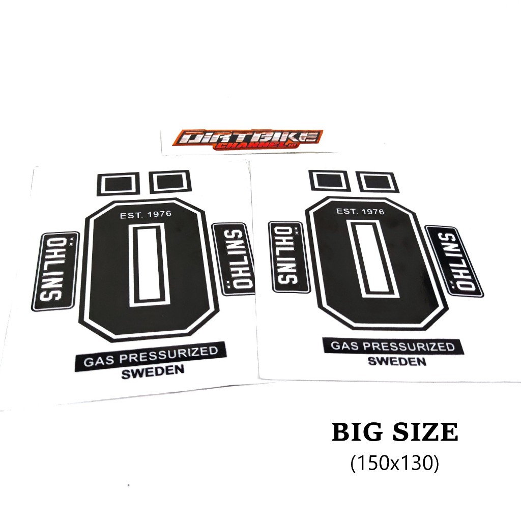 STICKER STICKER SHOCK USD OHLINS JUMBO REAL JUMP SPECIAL ENGINE KTM YZ KX CRF DTRACKER KLX WR