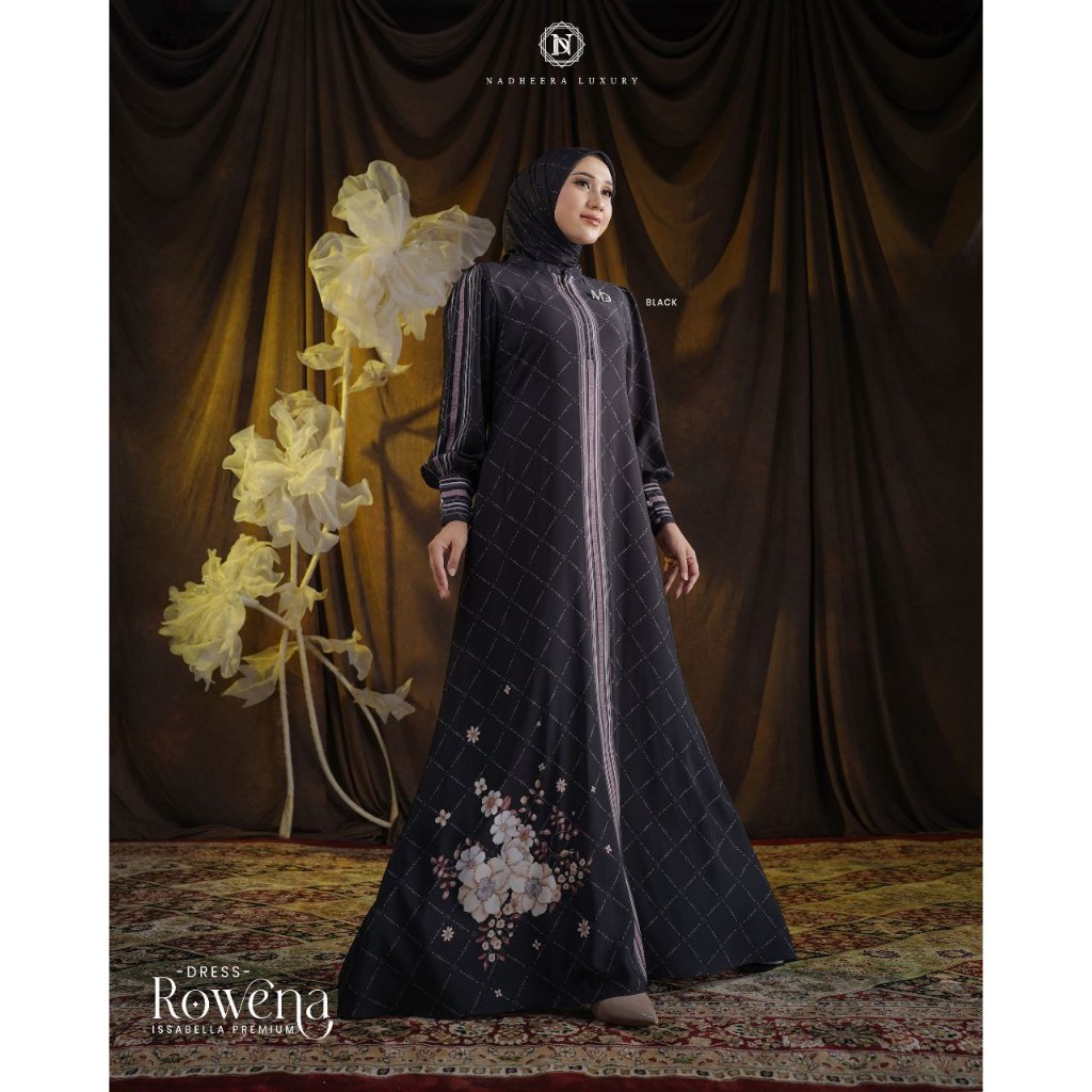 DRESS NADHEERA LUXURY , GAMIS NADHEERA LUXURY TERLARIS, PROMO GAMIS NADHEERA LUXURY , ROWENA DRESS