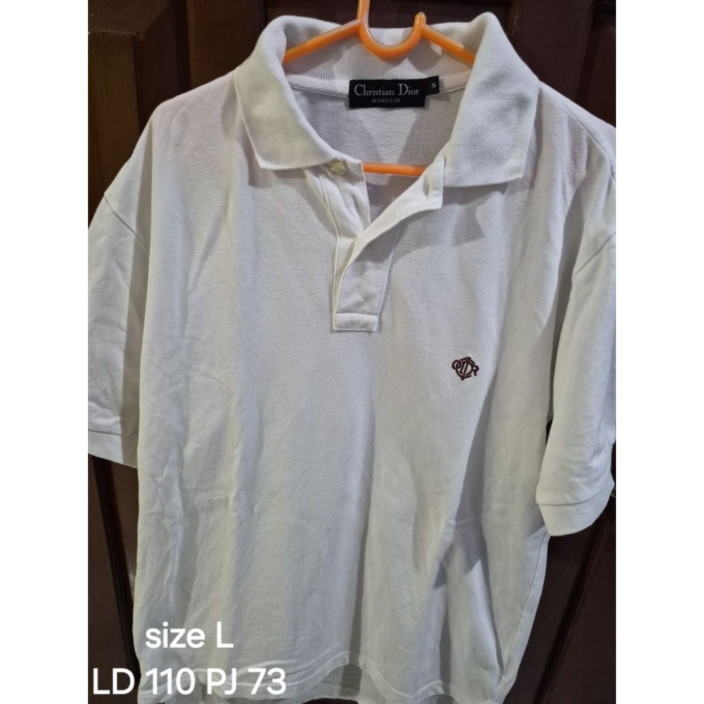 Baju polo shirt cristian dior
