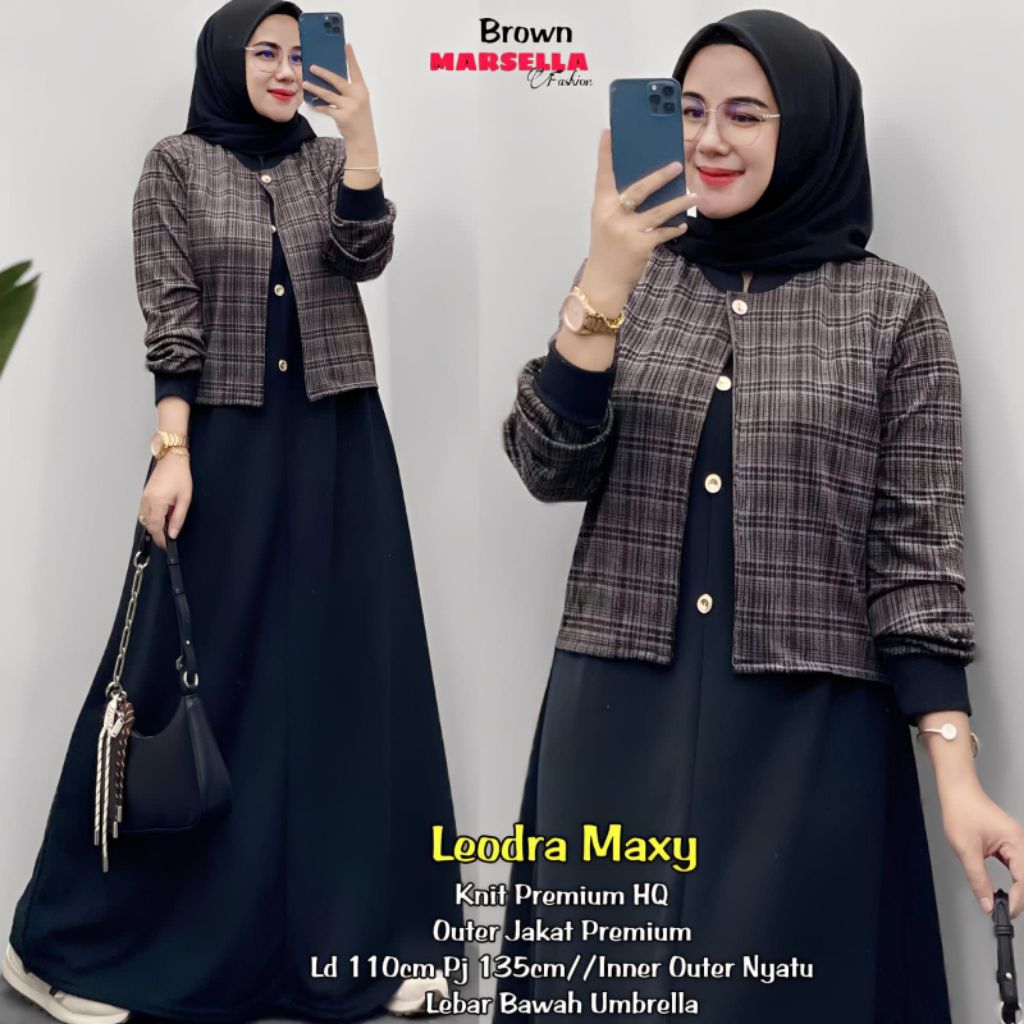 ( RESTOCK TERBARU ) GAMIS LEODRA JELITA NAGISA NAGITA GISEL FARANISA DRESS PREMIUM ORI BY MARSELLA S