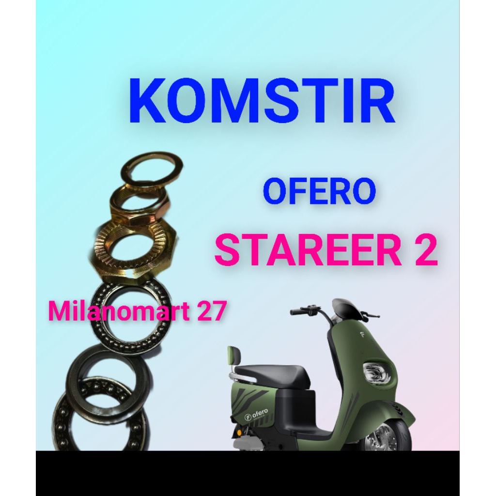 komstir sepeda listrik ofero stareer 2 kones headset komfork sepeda listrik ofero stareer 2