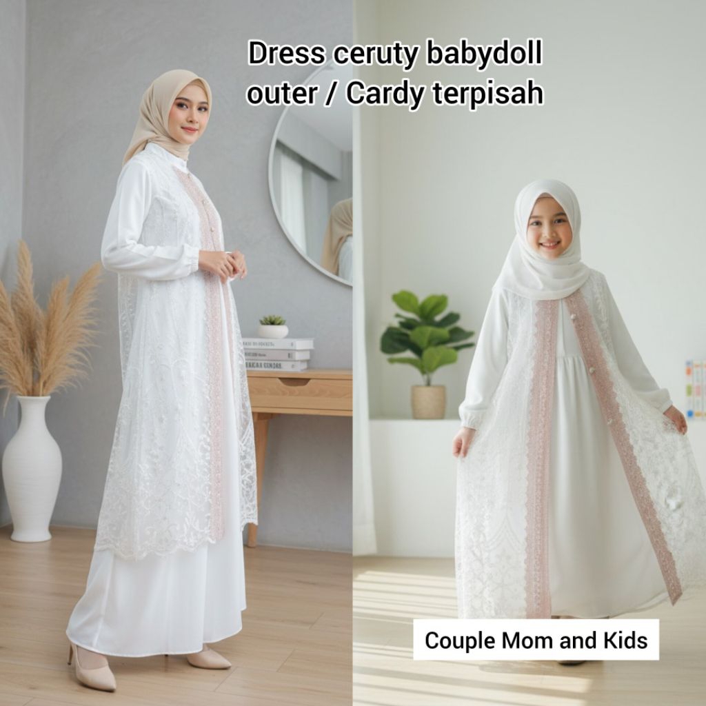 Gamis kondangan 2026|gamis couple ibu anak 2026|Gamis couple ibu anak brokat|gamisLebaran 2026|gamis