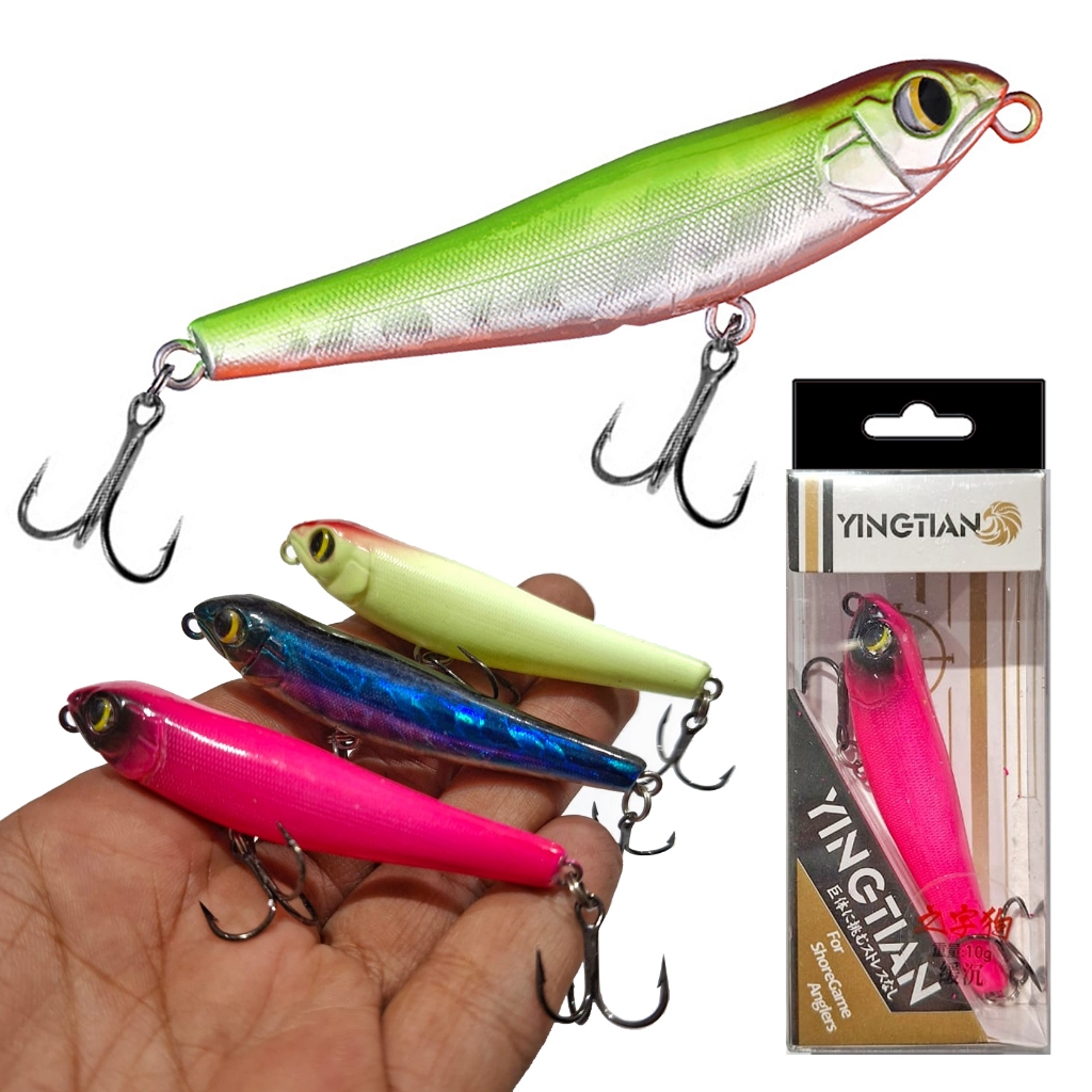 Umpan Pancing WTD Grade A Pensil Realis Top Water Pensil Casting Untuk Memancing Ikan