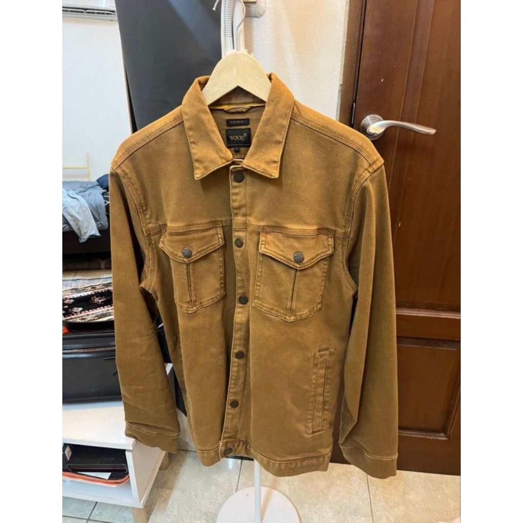 Wood Almond Jaket Jeans Denim Pria Preloved