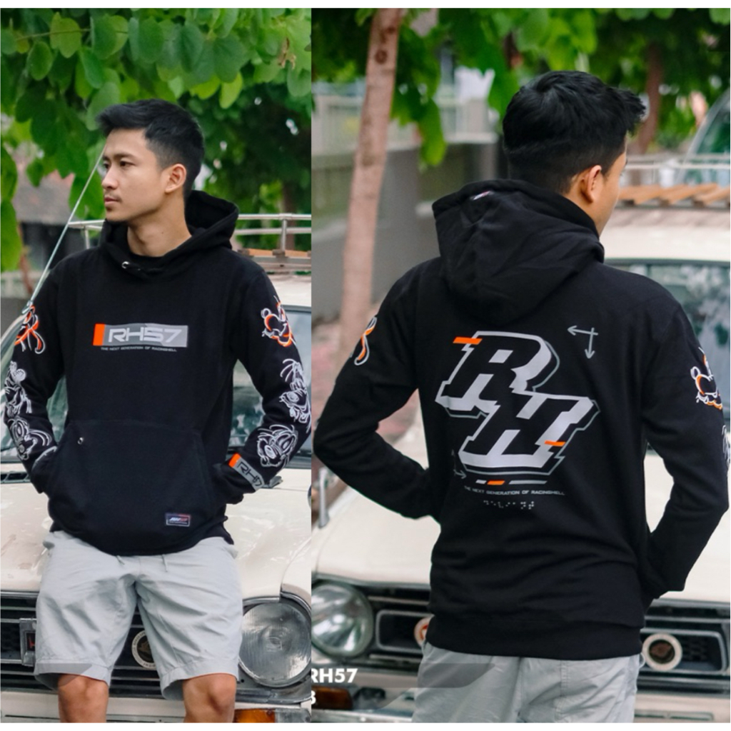 RACINGHELL KW HOODIE RACING TEBAL TERBARU BAYAR DI TEMPAT / HODIE BALAP MOTOR PRIA WANITA / JUMPER H