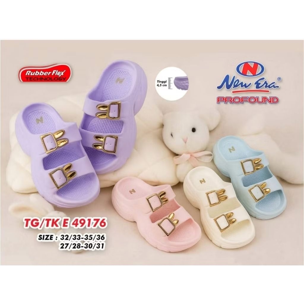 NEW ERA Sandal Selop Anak Perempuan Sandal Selop Viral Kekinian NEW ERA TK/TG E 49176