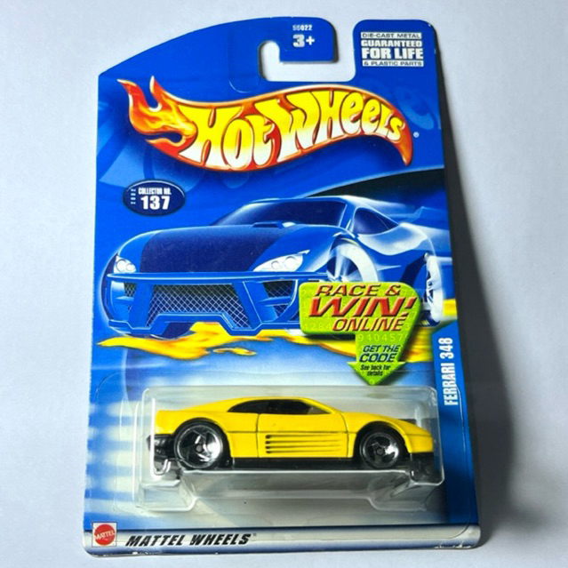 Hot Wheels Ferrari 348 Mainline 3SP Kuning Blister