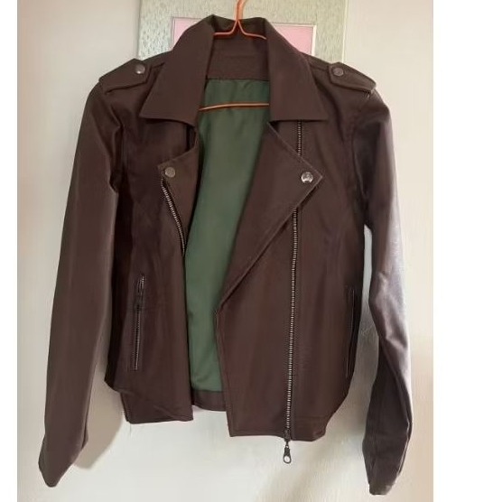 Jacket Kulit Dark Brown