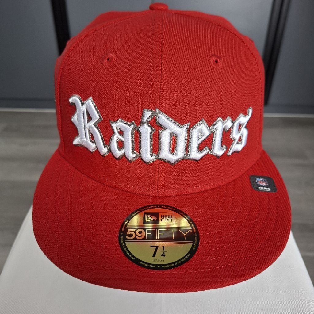 Raiders Script Double Line 60th x New Era 59FIFTY 7 1/4