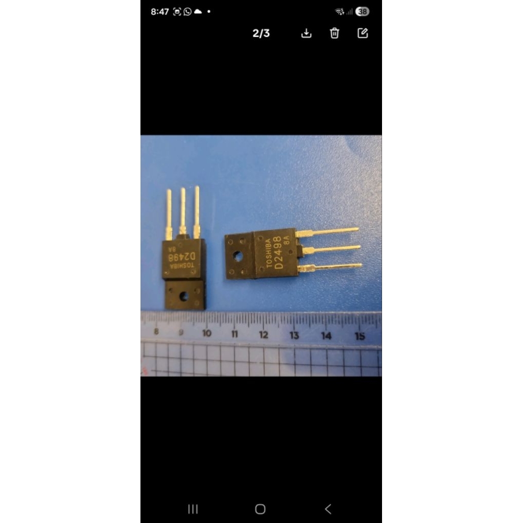 transistor sd2498 d 2498 d2498 2sd2498 ori laser kualitas 1