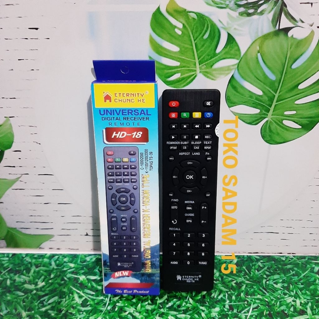 REMOTE REMOT DIGITAL RECEIVER PARABOLA KVISION C2000 C1000 TOPAS MPEG4 TR