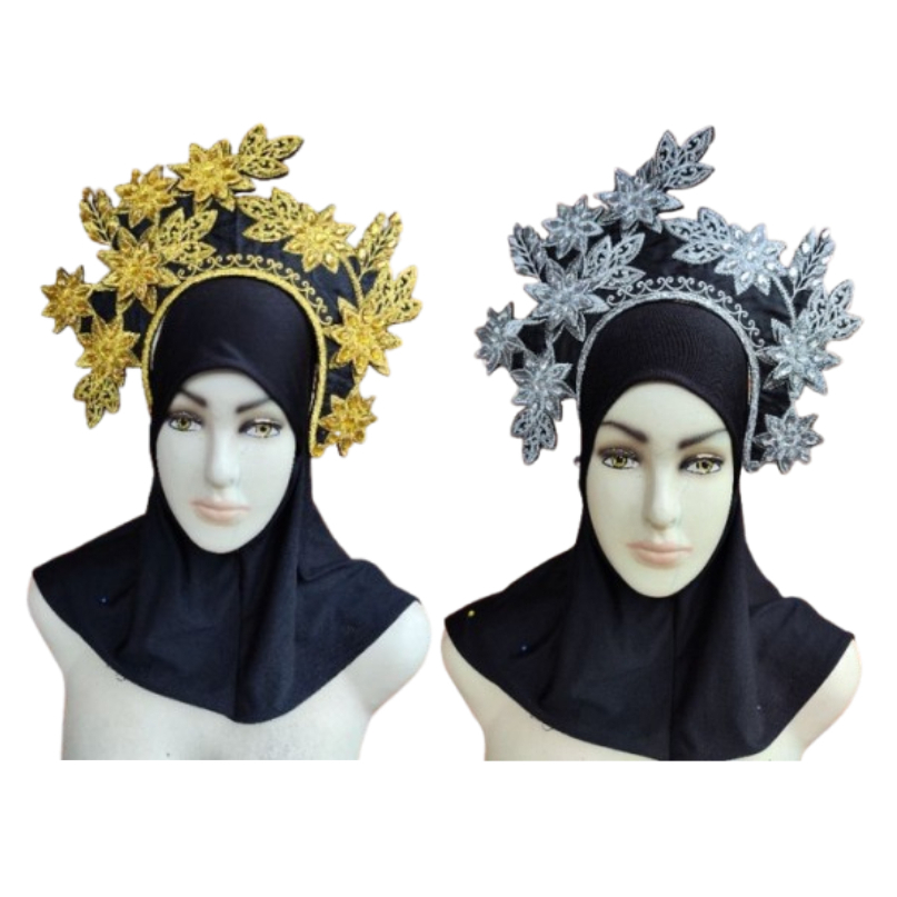 siger mahkota tari motif melati full payet