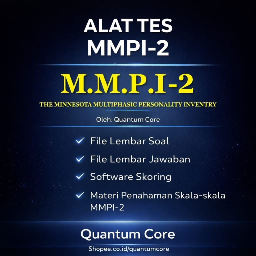 ( LIFETIME ACCESS ) Alat Tes Psikologi Psikotes MMPI2 MMPI 2 MMPI-2 MMPI Versi 2 / Software Skoring 