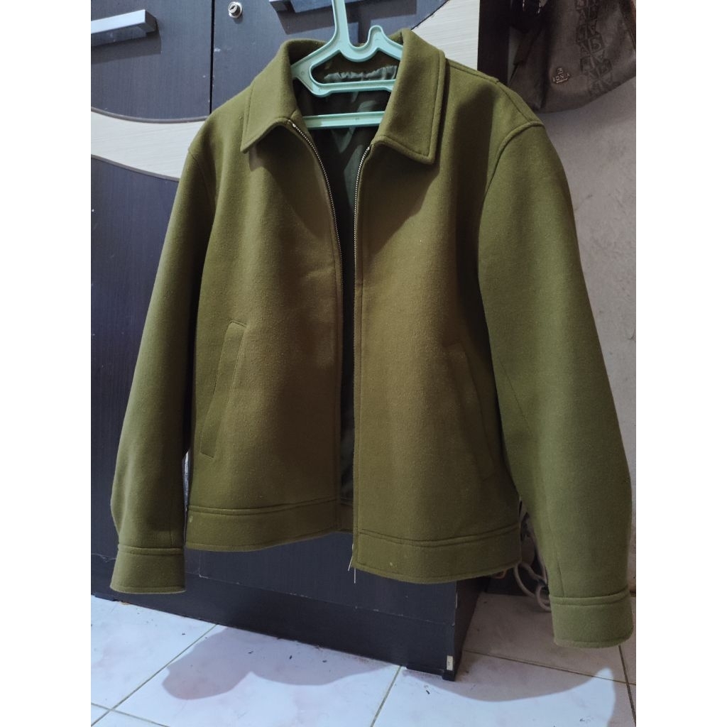 Jacket Wool Fiber SIGNORE size S OLIVE