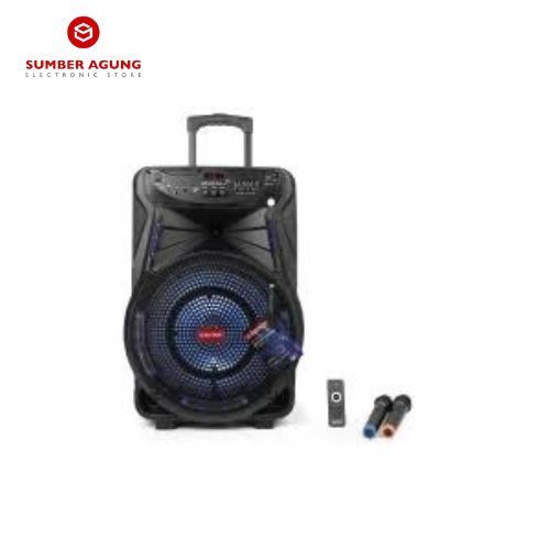 Asatron Karaoke Party Speaker Bluetooth 15 inch - TITANIUM