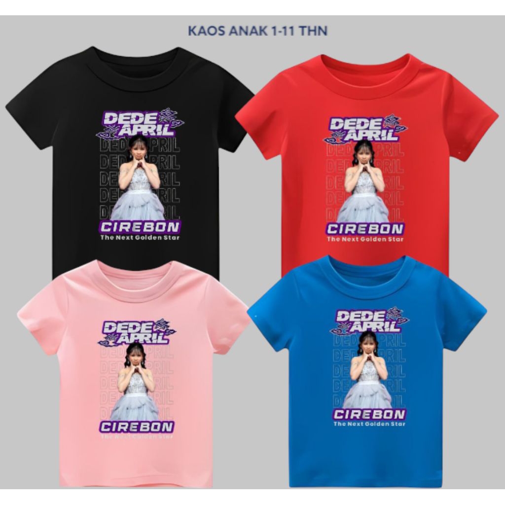 KAOS ANAK DANGDUT ACADEMI DA7 APRIL CIREBON KUALITAS PREMIUM