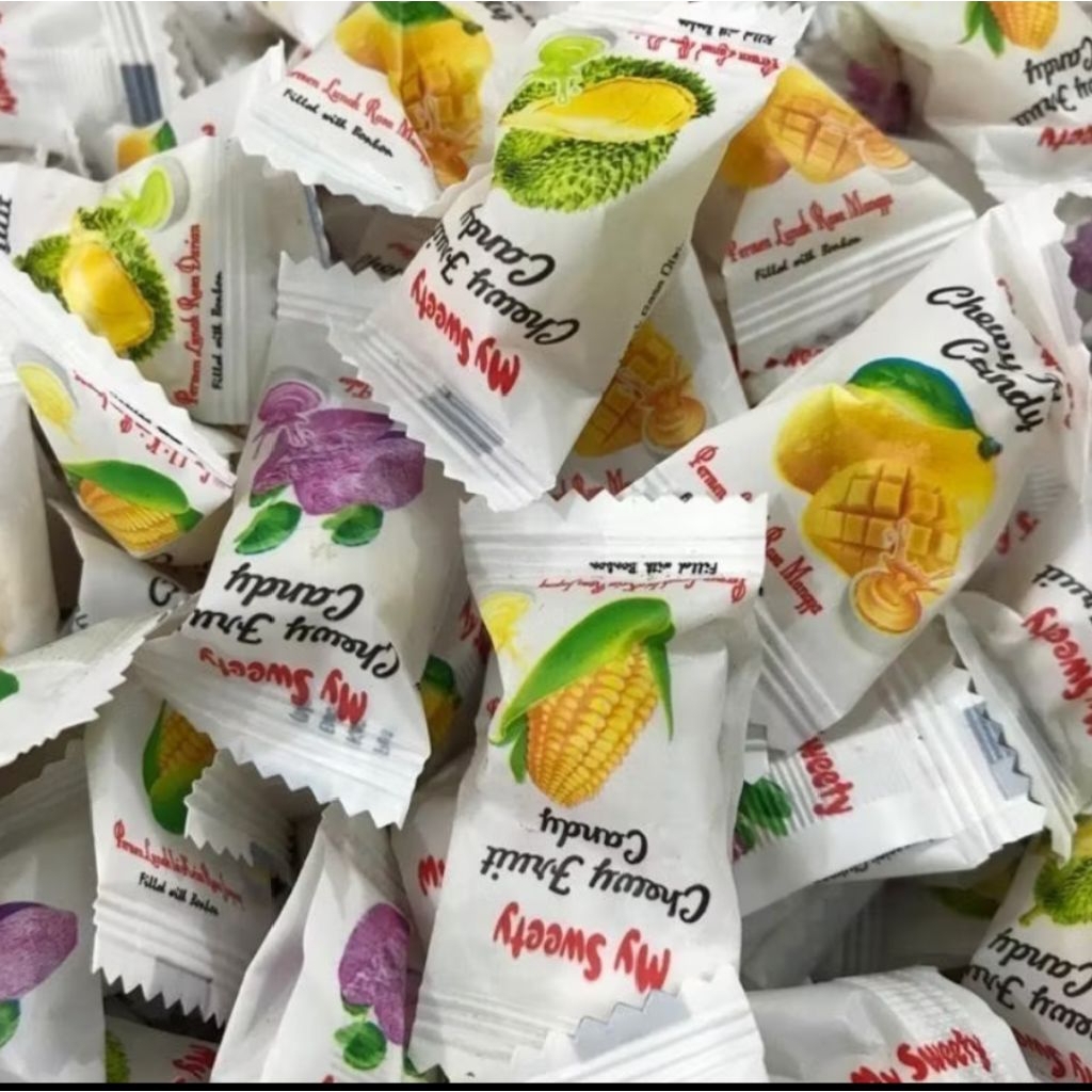 PERMEN LUNAK ANEKA RASA PERMEN LUNAK RASA BUAH/PERMEN LUNAK JAGUNG