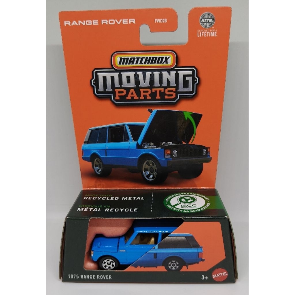 Matchbox Moving Parts 9175 Range Rover blue setor kiri original misb