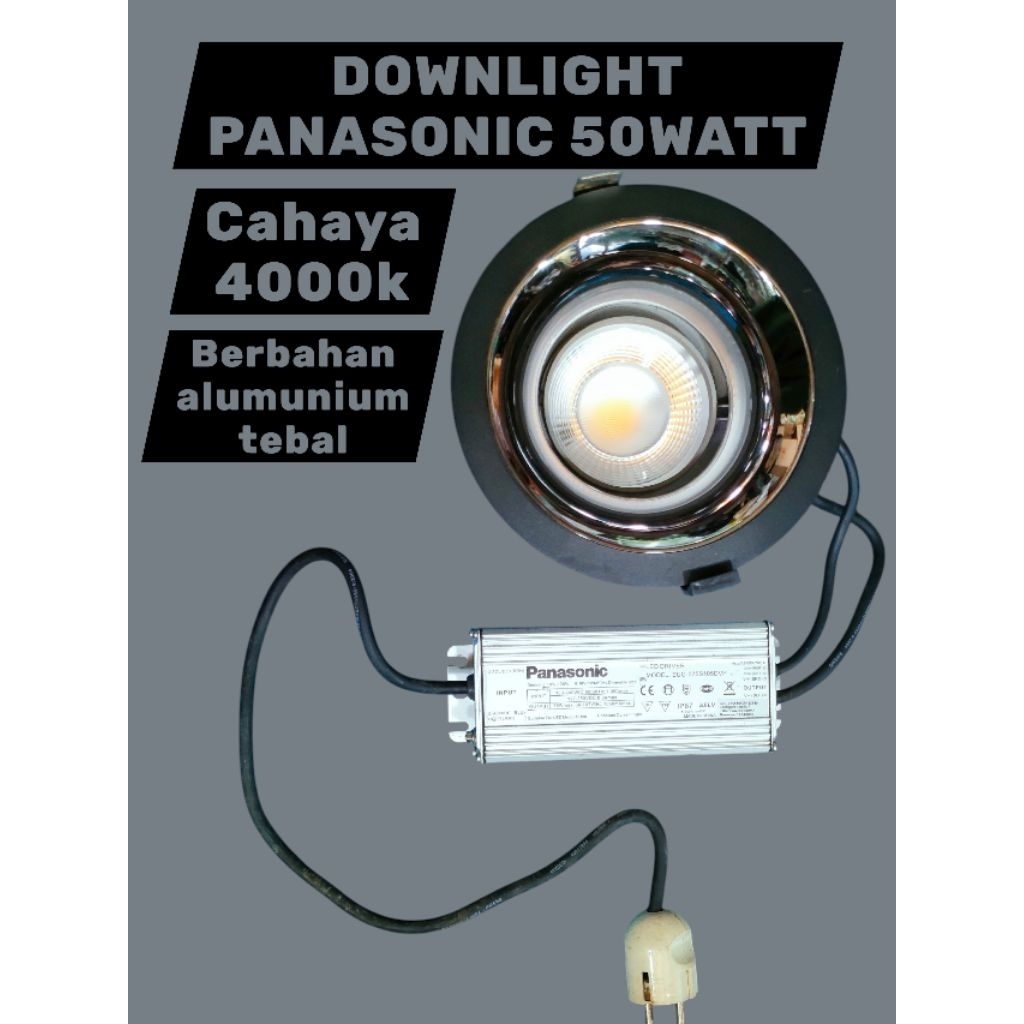 LAMPU SOROT LED COB DOWNLIGHT 50W PANASONIC
