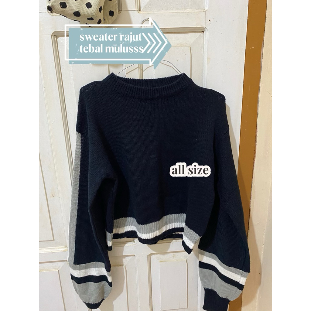 Preloved sweater rajut tebal
