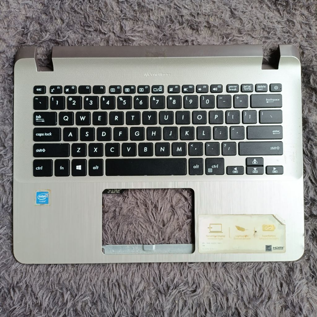 CASING FRAME KEYBOARD ASUS A407M Palmrest Topcase Kesing Kibot Kondisi second masih bagus