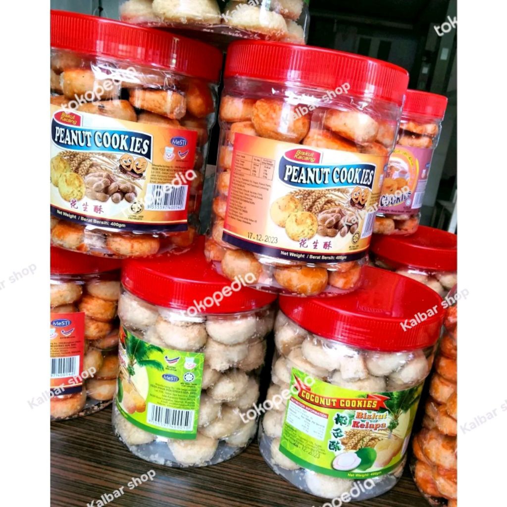 Cookies Malaysia - Peanut Cookies - Yam Cookies - Coconut Cookies - Biskut Kelapa - Kue Kelapa - Kue