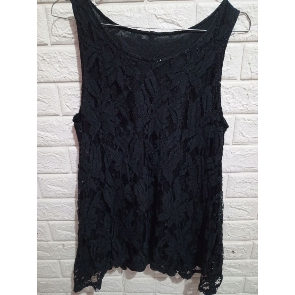 Preloved Kutungan Brukat Hitam