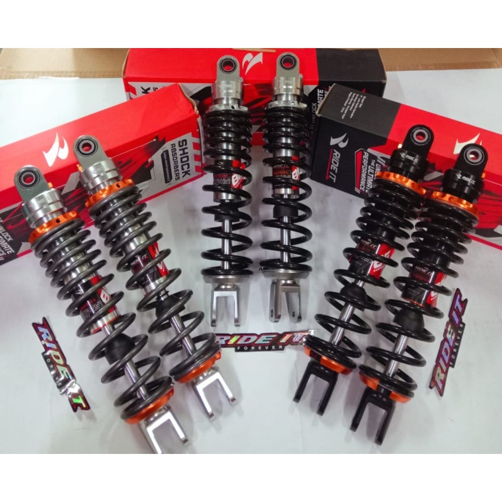 SHOCK SHOK BELAKANG RIDE IT GP-86 CNC SERIES 280MM/310MM/330MM AEROX OLD 155/AEROX NEW 155/NMAX OLD 