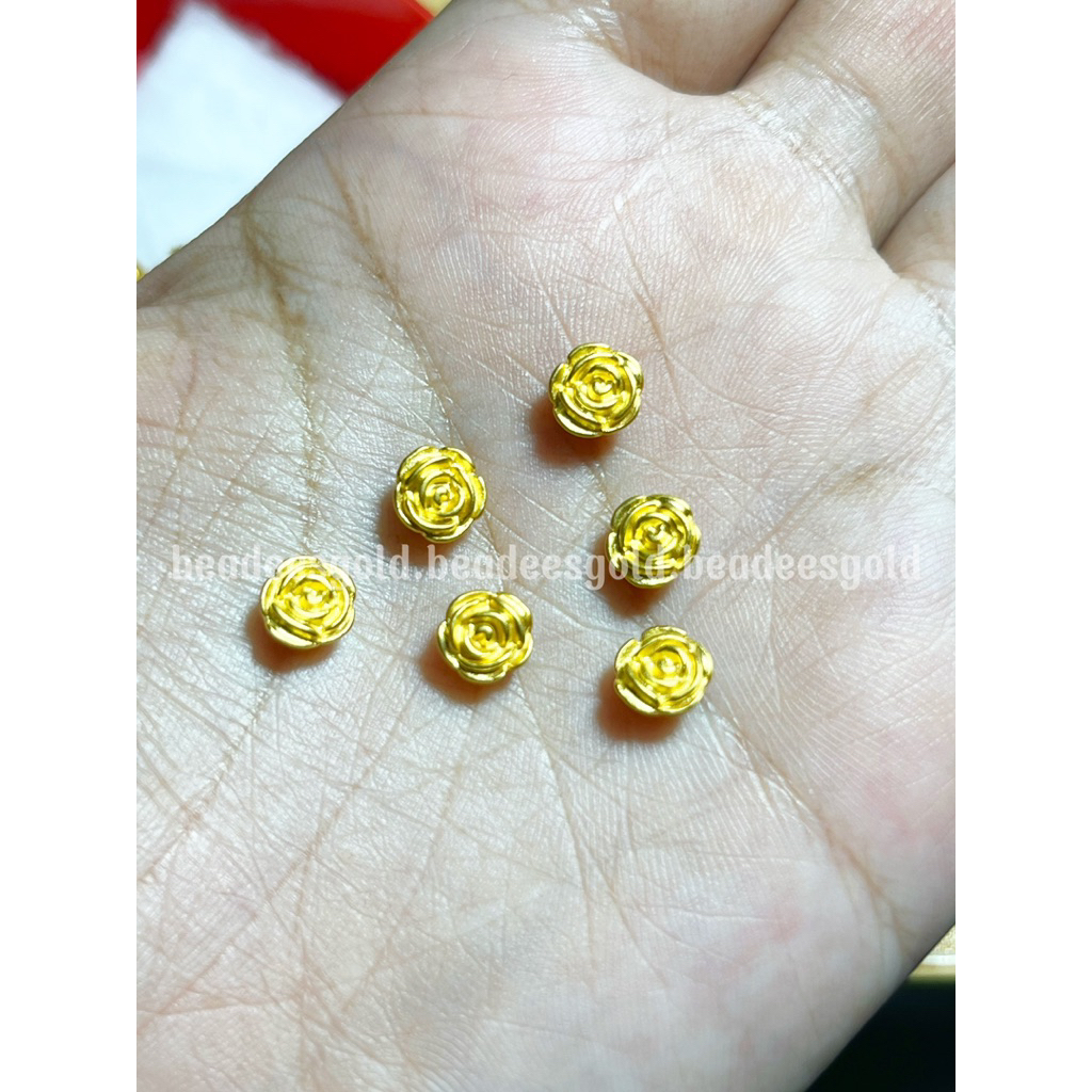 Gelang Kristal Bunga Kadar Emas 24K/999 Asli
