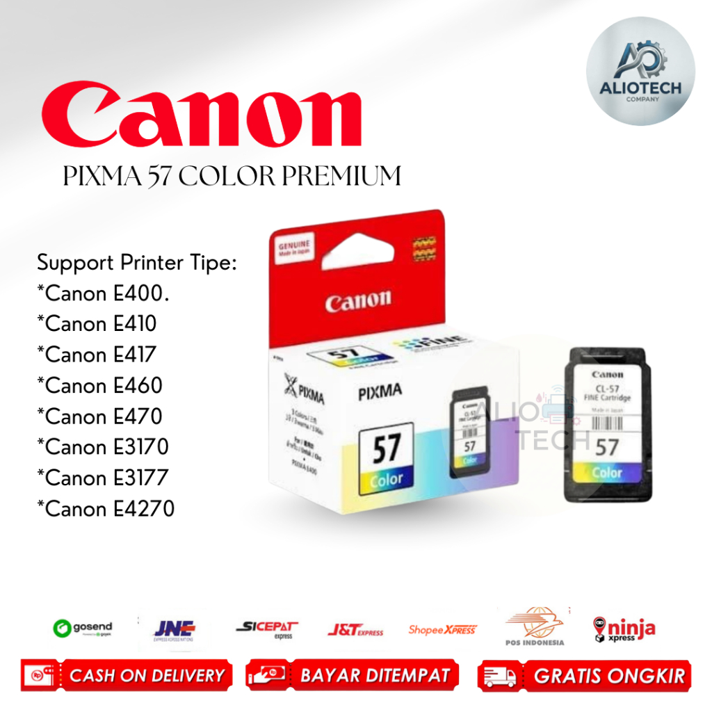 Tinta Canon CL57 Colour Catridge Premium Printer Canon E400, E410, E417, E460, E470, E477