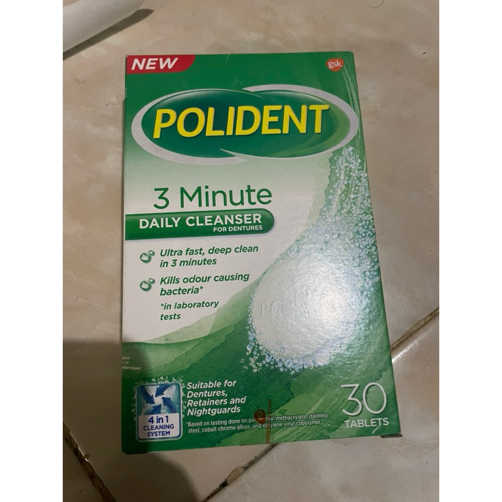 Polident 3 Minute Daily Cleanser 30 Tablet
